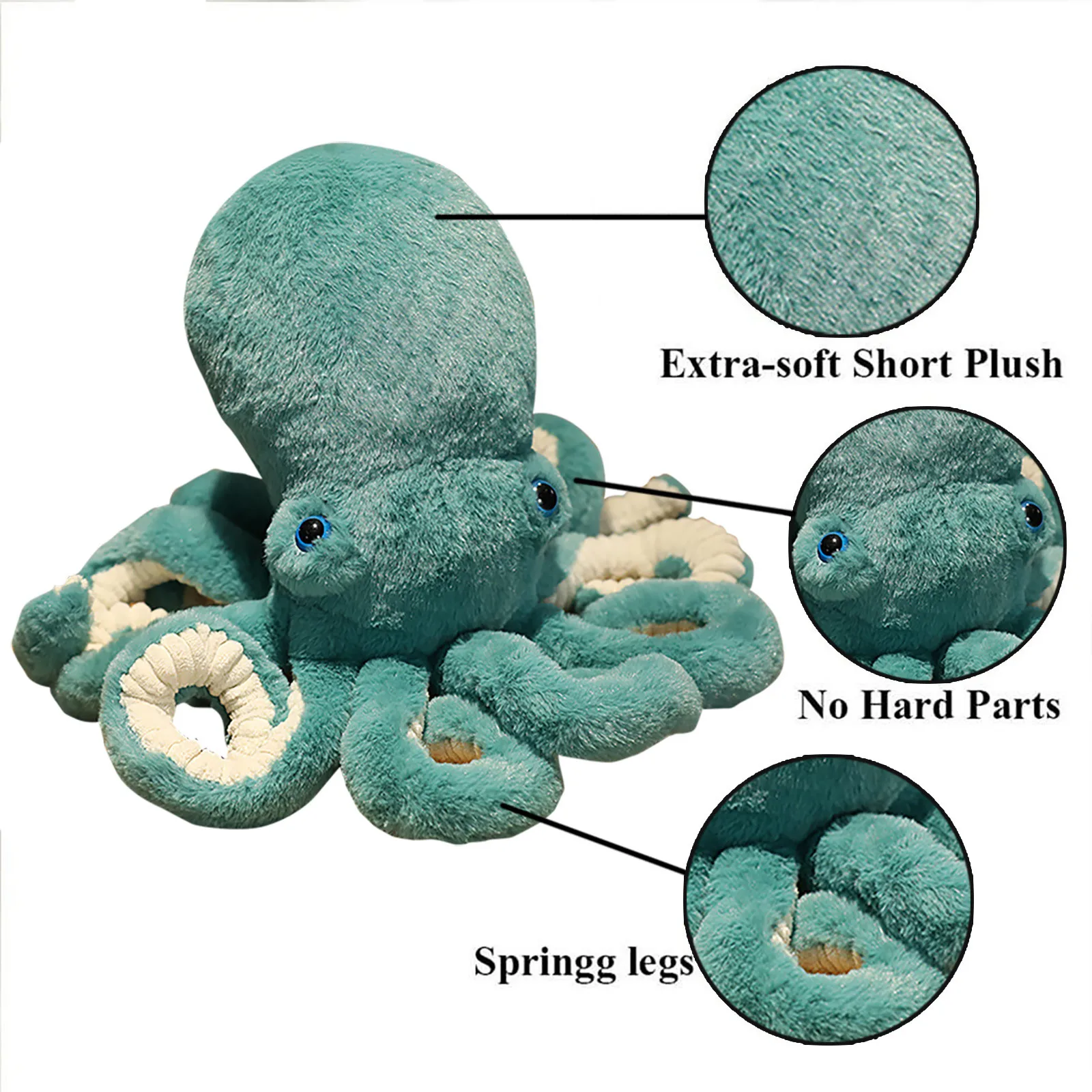 

Hot Sale 30cm Lovely Simulation Octopus Pendant Plush Stuffed Toy Soft Animal Home Accessories Cute Doll Children Gifts #40