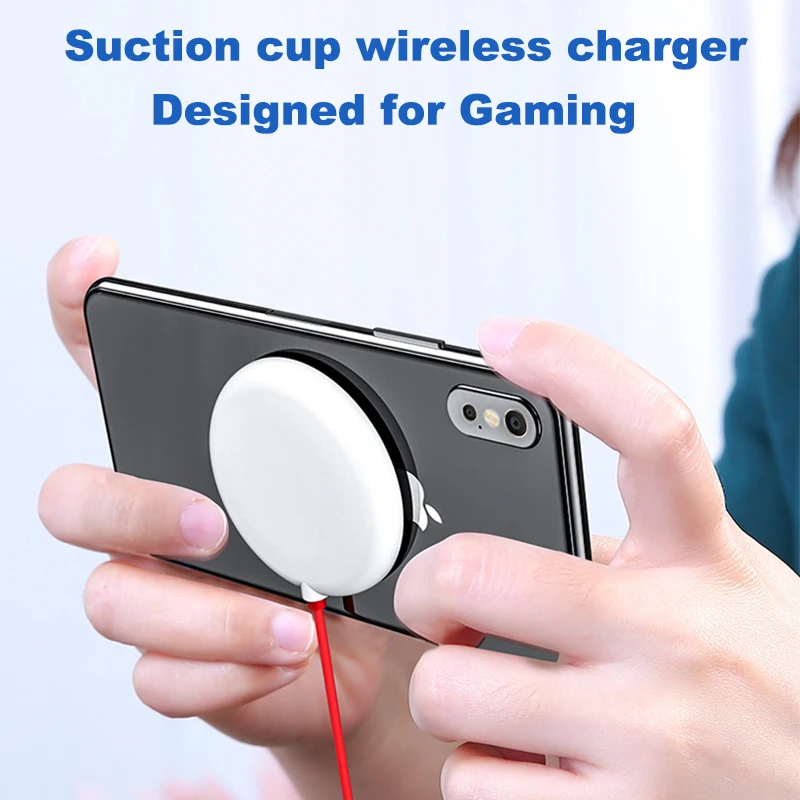 

Spider Suction Cup Wireless Charger For iPhone XR 11 12 Samsung Portable Fast Wireless charging Pad Absorption Wireless Charger