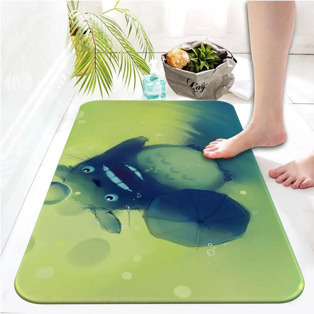 Мой сосед Тоторо ужасный фланелевый напольный коврик с принтом декоративный для