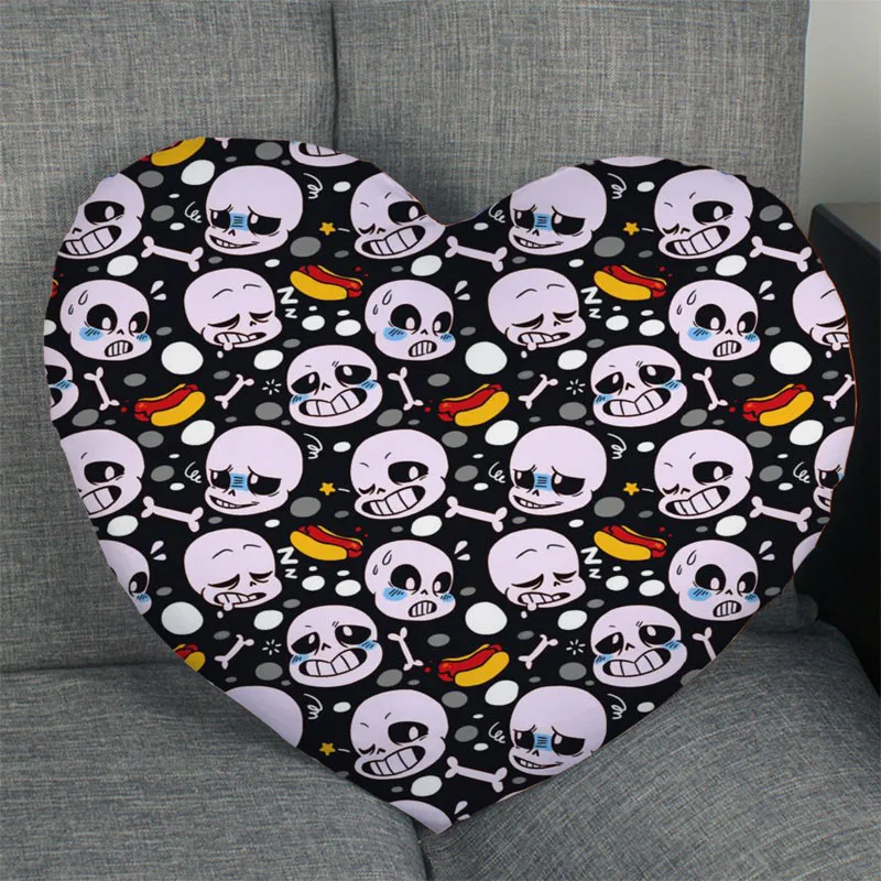 Горячая Распродажа Custom Undertale Sans наволочки в форме сердца из аниме игры постельные