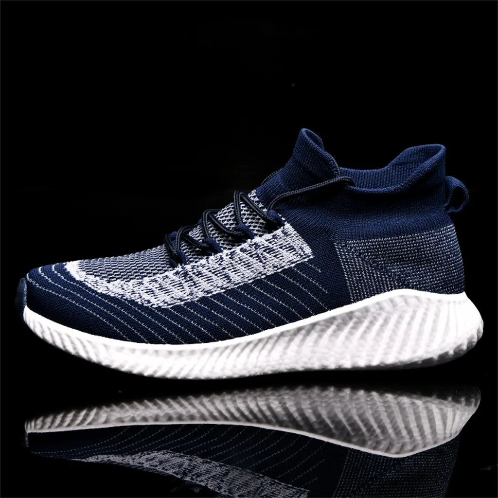 Мужские кроссовки YOUYEDIAN синие повседневные дышащие размера плюс для осени 2019