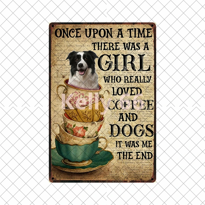 

Металлическая табличка DECORMAN "You Are My Sunshine" с собакой колли