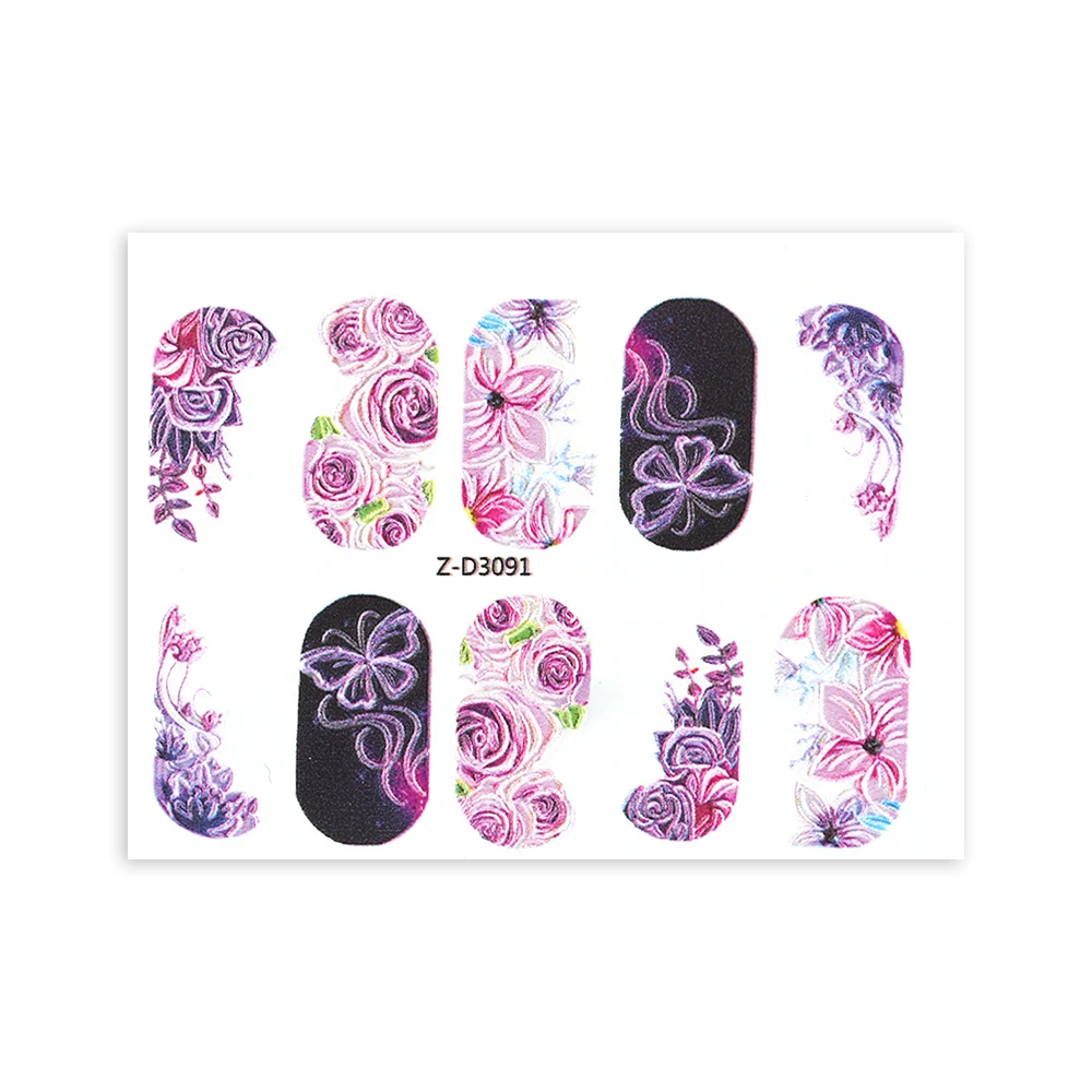 3D Acrylic Engraved Nail Sticker Beautiful Dancing Gril Snow Shape Water Decals Empaistic Nail Water Slide Decals DIY Nail Art