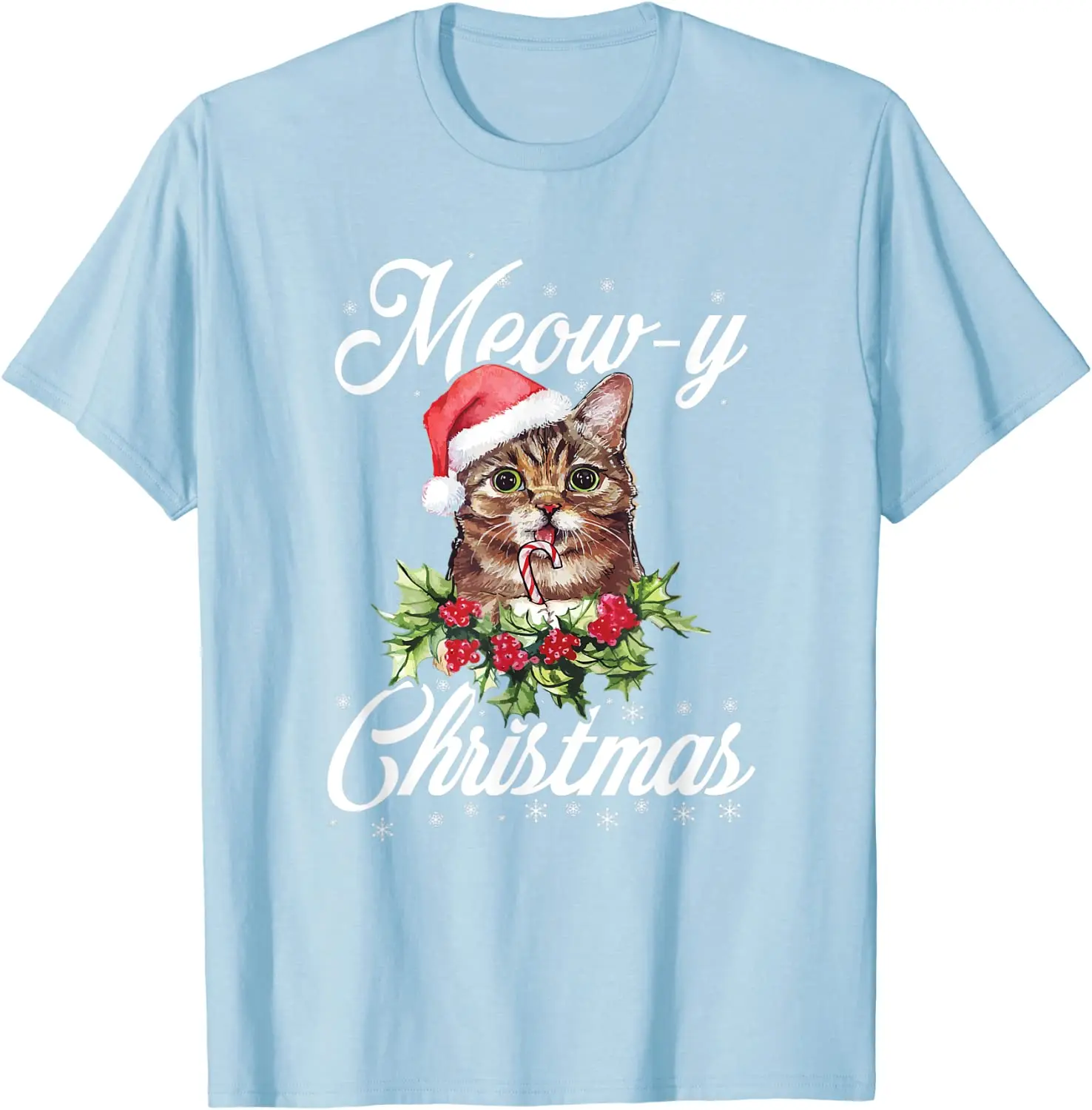 

Christmas Meow - Cute Cat Graphic Tees for Animal Lovers T-Shirt