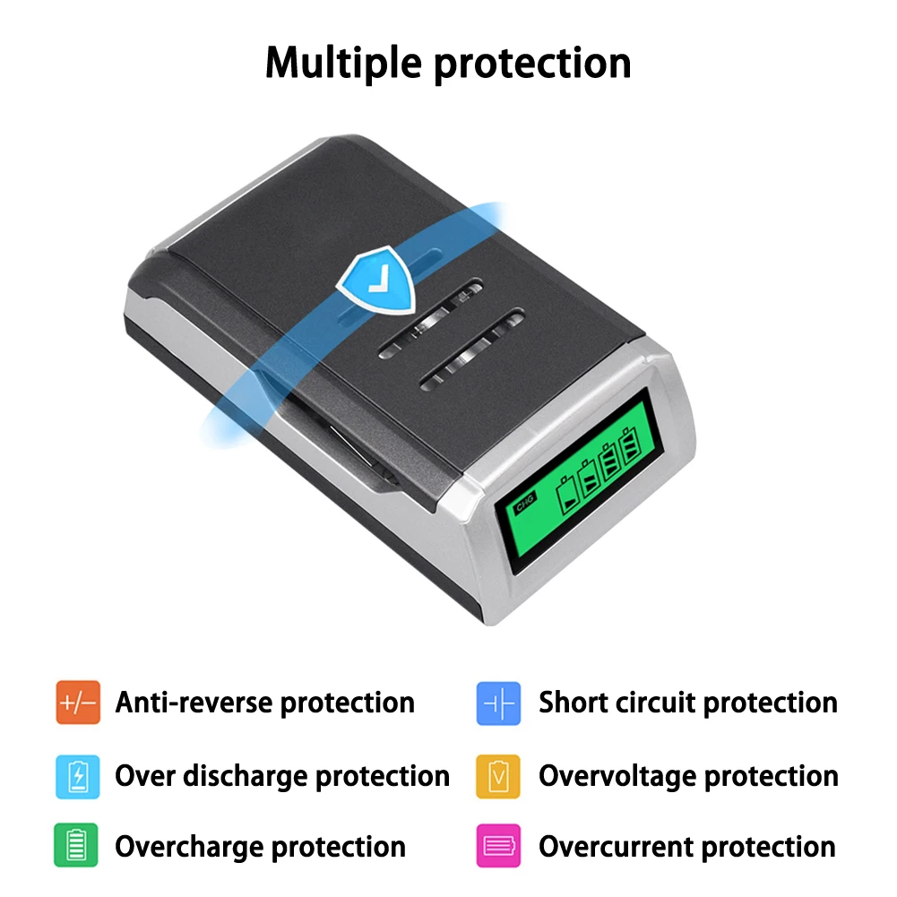 Зарядное устройство с ЖК дисплеем и 4 слотами|Зарядные устройства| |