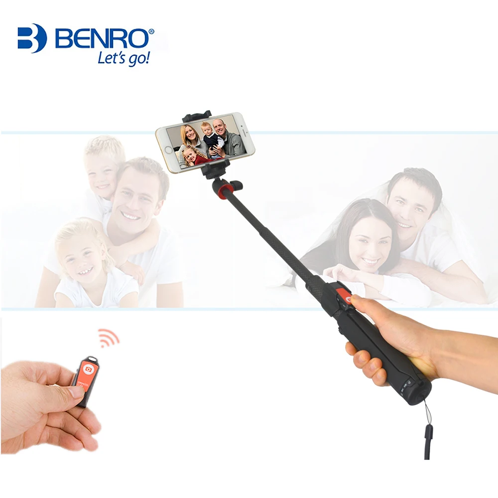 Монопод для селфи Benro SC1 настольный штатив из углеродного волокна маленький