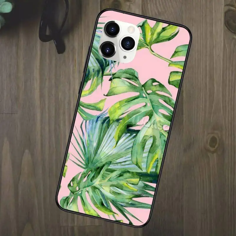 

Retro Flower Leaf Phone Case for iPhone 11 12 mini pro XS MAX 8 7 Plus X XS XR