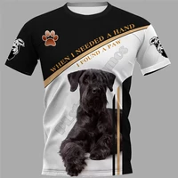 giant schnauzer 3d printed t shirts women for men summer casual tees short sleeve t shirts funny short sleeve drop shipping 06