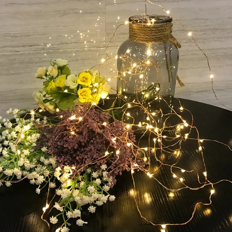 Remote Control Fairy Light String 16 Colors USB 5m 10m 20m Christmas Wreath Outdoor Lights for Party Decoration | Освещение