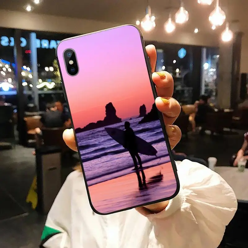 

surfboard painting pattern fashion Phone Case for iPhone 11 12 pro XS MAX 8 7 6 6S Plus X 5S SE 2020 XR