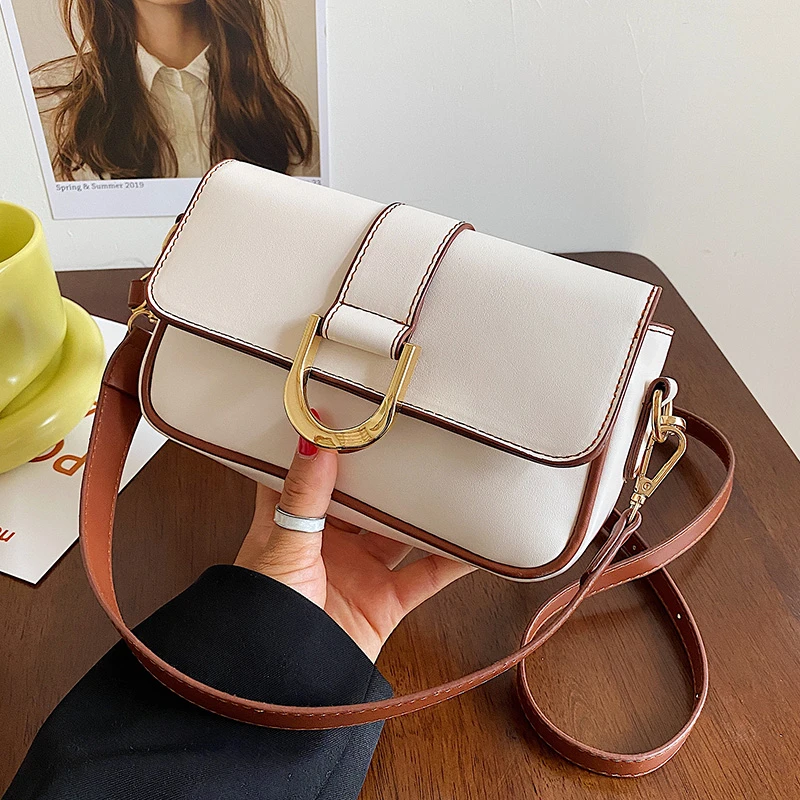 

Женская сумка через плечо, однотонная сумка-мессенджер с буквенным принтом под крокодиловую кожу, 2021