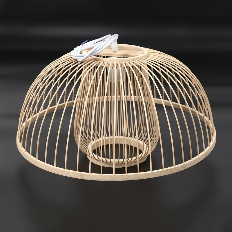Бамбуковая Подвесная лампа освещение сад ресторан отель ферма чайный домик