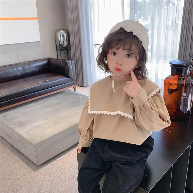 

2021 spring girls' Japanese and Korean Long Sleeve Shirt