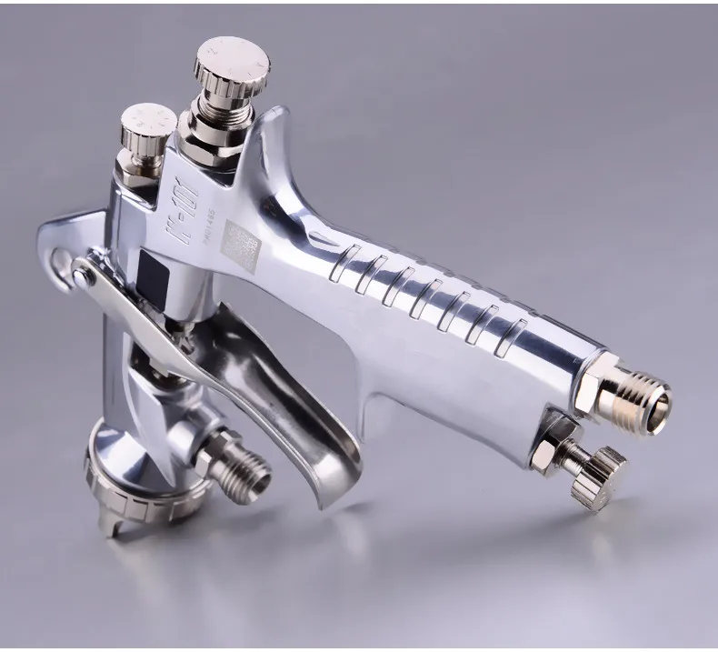 

High quality Air Pistol W101 painting spray gun pressure feed E2P air cap 0.8/1.0/1.3/1.5 nozzle w/o cup paint sprayers