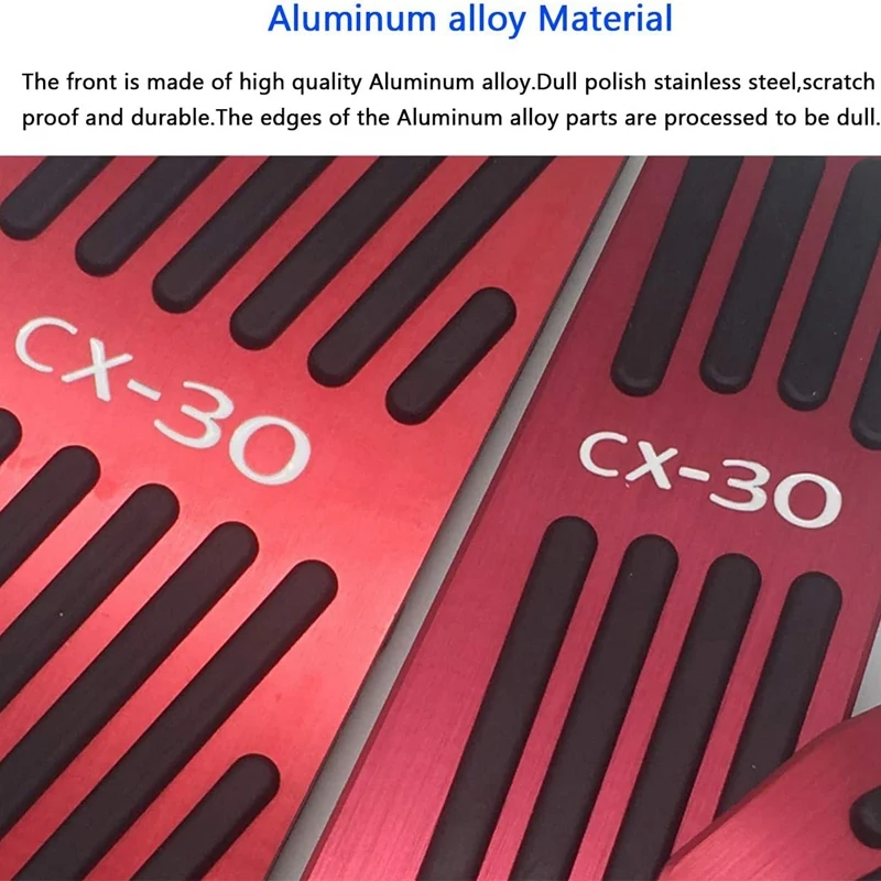 3 шт. алюминиевые красные колодки педаль тормоза и газа для ног Педаль Накладка