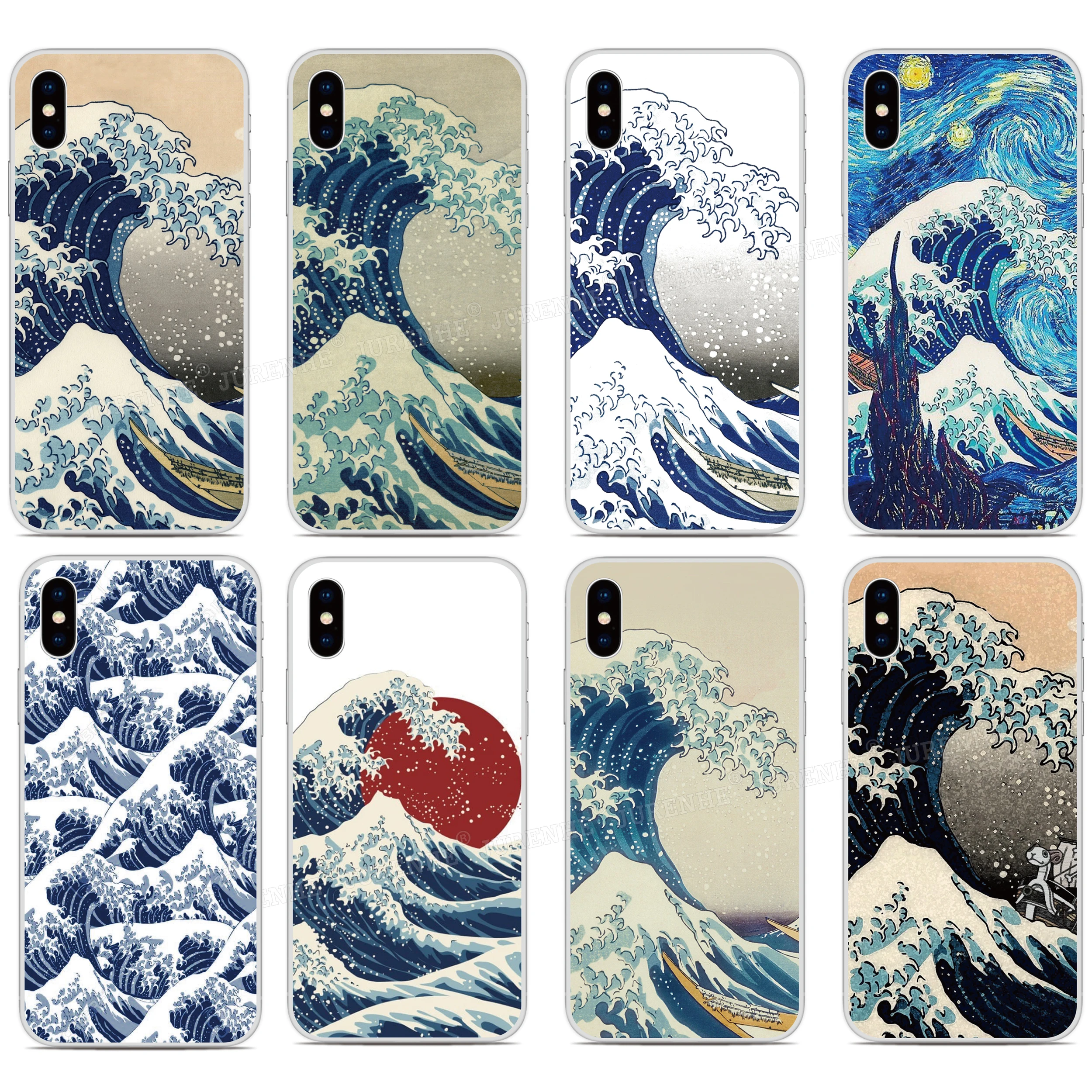 Чехол из силикона и ТПУ для волна канагава чехол Wiko вид 4 2 Go XL U Feel Lite книжка Lenny 5