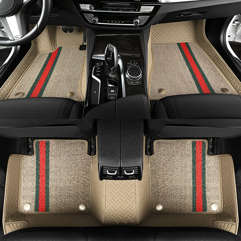 

Custom Car Floor Mats for BAIC MOTOR all models BJ40 BJ80 BJ20 D20 D70 D50 D60 X25 X55 X65 CC 35 BW007 Double foot mat