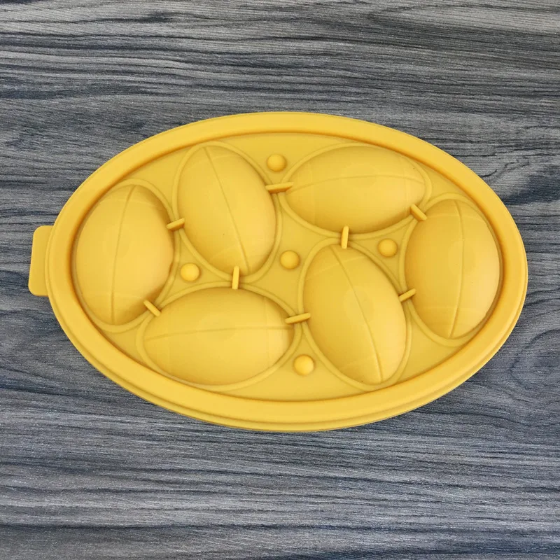 Форма для кубика льда 3D стерео форма регби ледяной шарик мороженого силиконовая