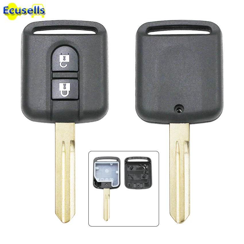 Чехол-оболочка для дистанционного ключа 2 кнопки Nissan Elgrand X-TRAIL Qashqai Navara Micra Note Cabster