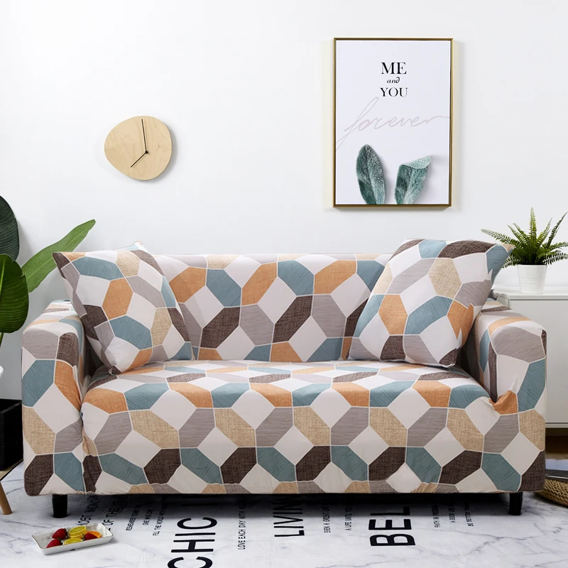 

Geometric Elastic Sofa Covers for Living Room Stretch Modern Non-slip Couch Cover Sofa Slipcover Chair Protector 1/2/3/4 Seater