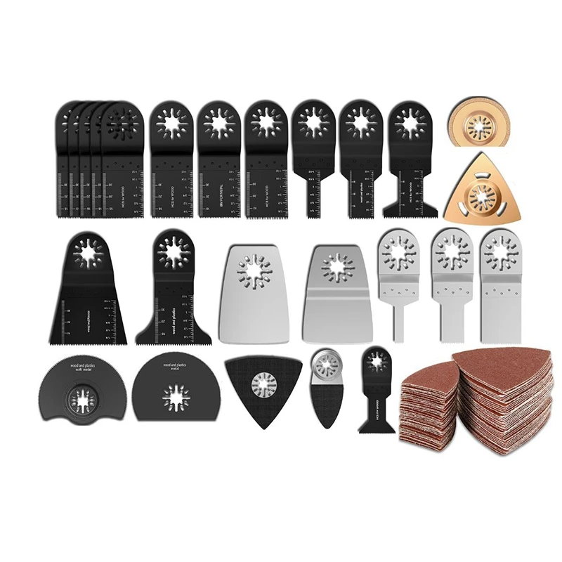 

100Pcs Oscillating Multi Tool Saw Blades For Renovator Power As Fein Multimaster,For Dremel,Electric Tools Accessories