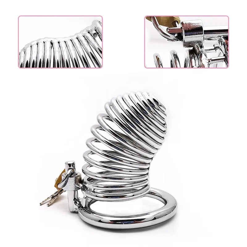 Мужской Пояс верности клетка целомудрия из марганцевой стали 40/45/50 мм кольцо для