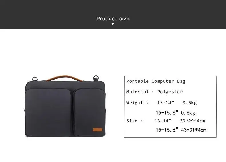 Сумка для ноутбука многофункциональная водонепроницаемая нейлоновая | Багаж и