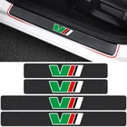Стайлинг автомобиля 4 шт. VII VRS износостойкая пластина из углеродного волокна защитные наклейки для Skoda Octavia Fabia Yeti аксессуары для стайлинга