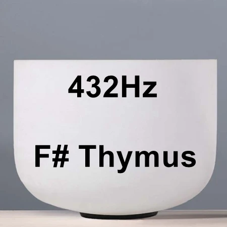 432Hz CVNC 12 дюймов идеальный шаг Примечание C/D/E/F/G/A/B чакра Матовый Кварцевый Поющая чаша для медитации Исцеление йогой - Цвет: 432Hz