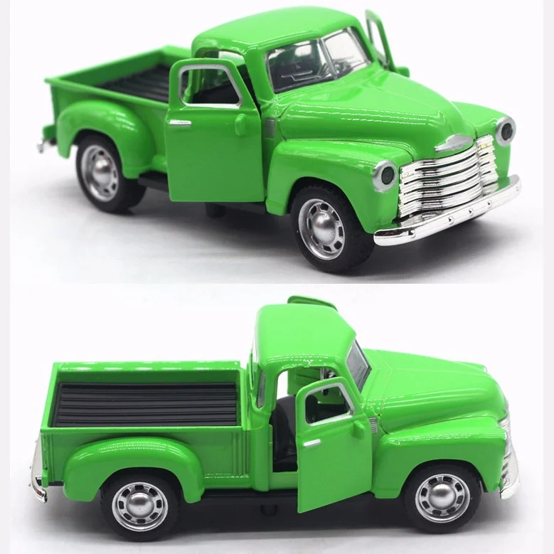 1/32 Chevrolet пикап грузовик Литой Сплав Модель автомобиля игрушки со звуком и