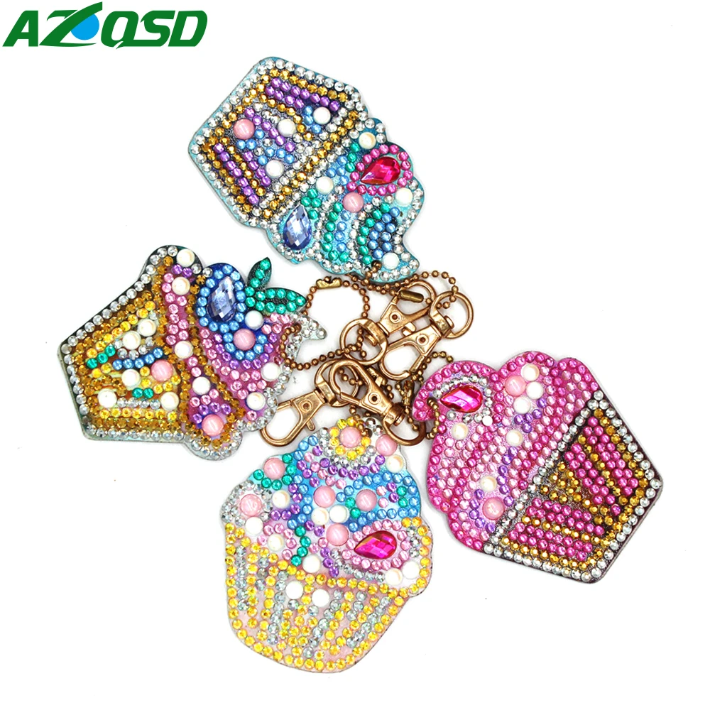 Azqsd DIY алмазная картина брелок горный хрусталь подвеска с вышивкой ремесло набор для картин из алмазов крестиком брелок аксессуары