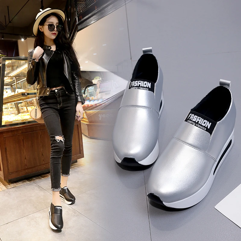 

Women's platform shoes 2019 spring and autumn new Korean fashion casual shoes lightweight comfortable women's shoes