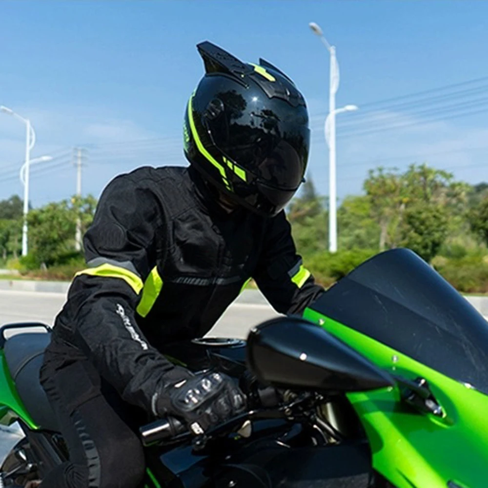 Модный легкий мотоциклетный шлем на все лицо для Casco Casque Motor Street Bike Racing Велоспорт