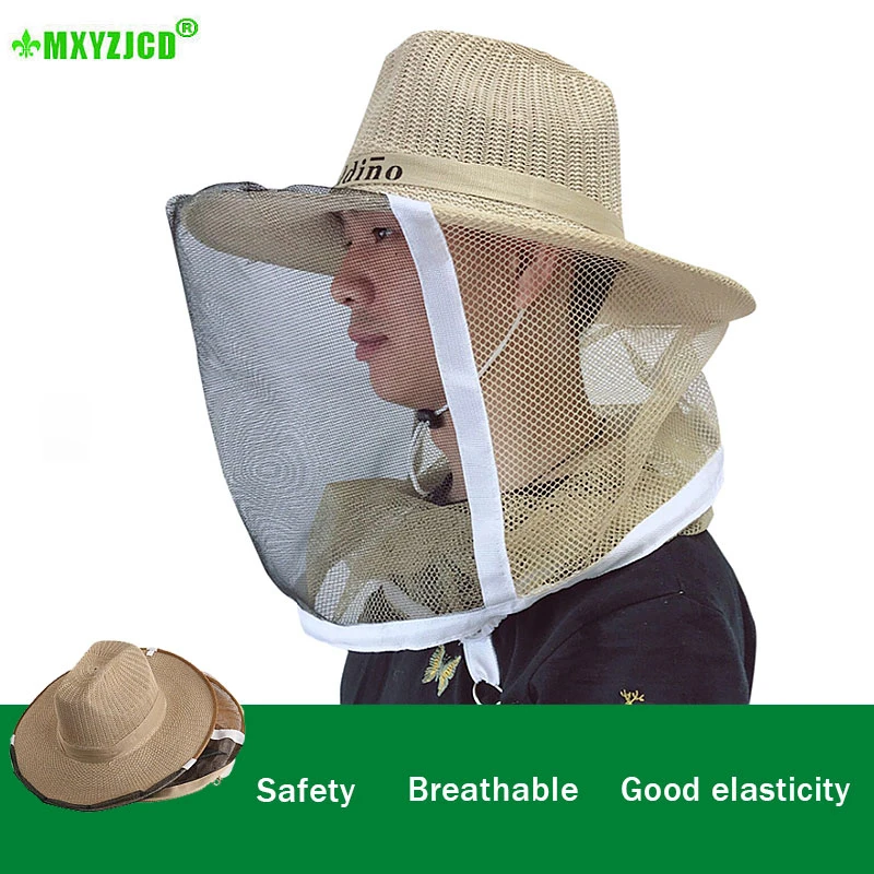 Защитная шляпа для пчел защитная крышка головы пчеловода дышащая тканая