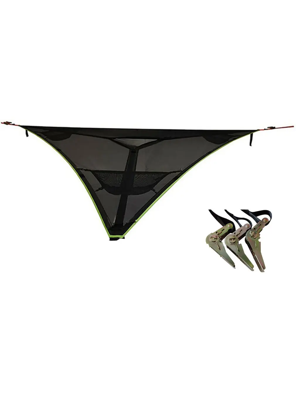 

Многоместный гамак, треугольный воздушный коврик, гамак, палатка для дома на дерево, воздушное небо, подвесная кровать, гамак, портативный, д...