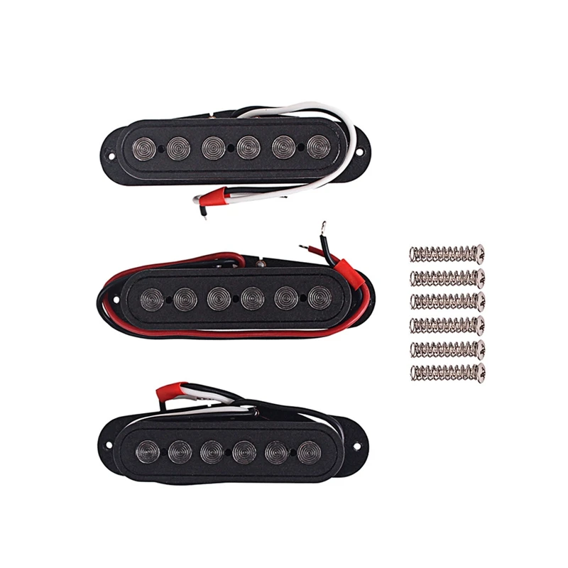 

3Pcs Neck/Middle/Bridge Pickup Set Pickups & Single ST Coil Pickup Guitar Parts 7mm Core Pickup, ST Pickup Combination