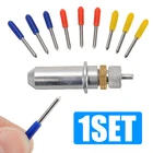 1 шт. Вольфрам Сталь резьба режущий плоттер лезвие держатель с 9 шт. 304560 градусов виниловый лезвия 23*2 мм