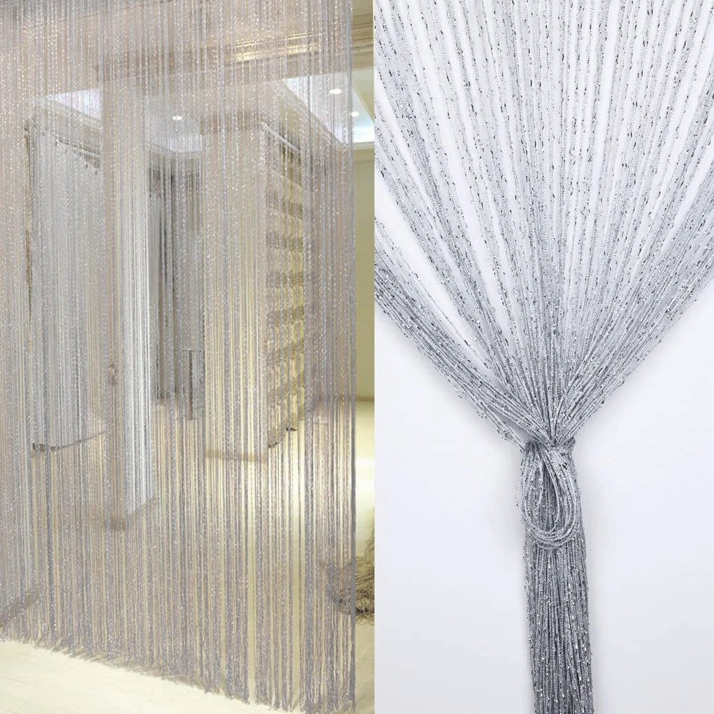 

Door Windows Hanging Beaded Decors Curtain Window Room Divider Blind Tassel Panel Curtains Door Bedroom Home Decor 95x190 Cm