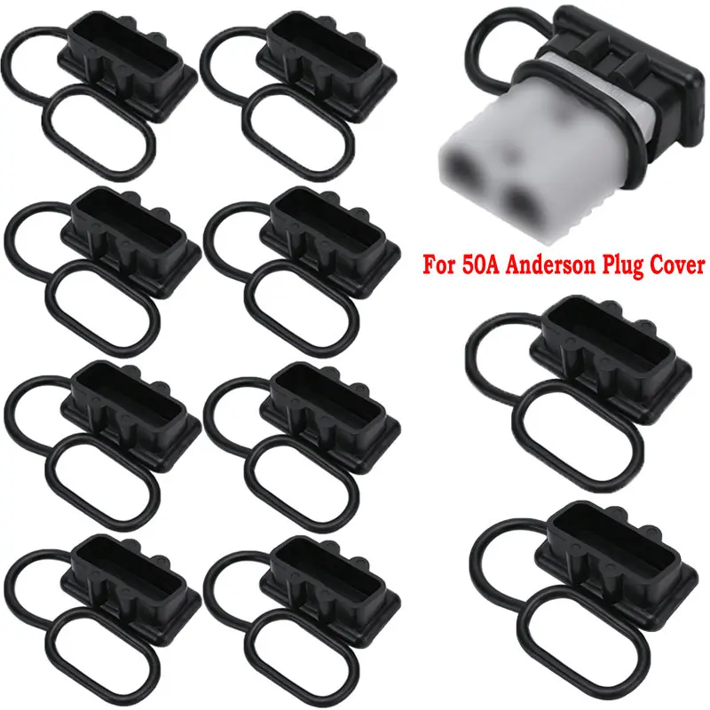 

10x PVC Moisture-proof Terminals Shell Sheath for Anderson Plug Cover Style Connectors 50A Battery Caravn Dustproof Cap
