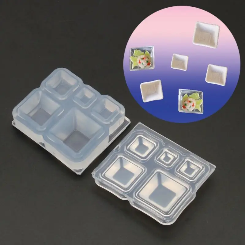 

TIAN-K Mini Square Bowl Silicone Mold Resin Casting Mold Jewelry Making Tool Art Craft