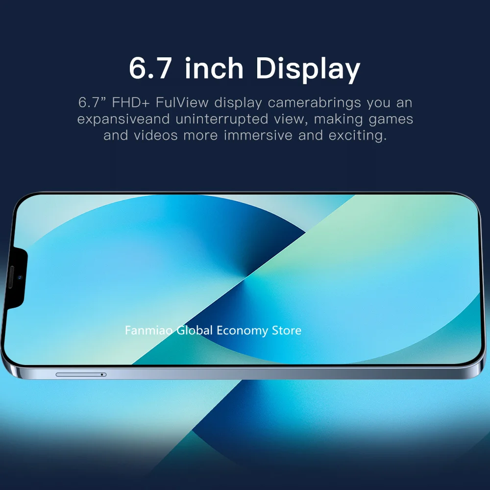 Tel&eacute;fono M&oacute;vil I13 versi&oacute;n Global IP13 Pro, 12GB, 512GB, Deca, 6800mah, 6,7 pulgadas, HDAndroid, pantalla grande-5