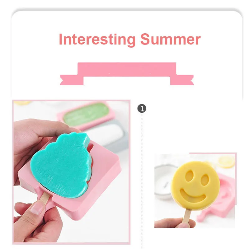 Силиконовые формы для мороженого лапа сердце мороженое с крышкой палочка