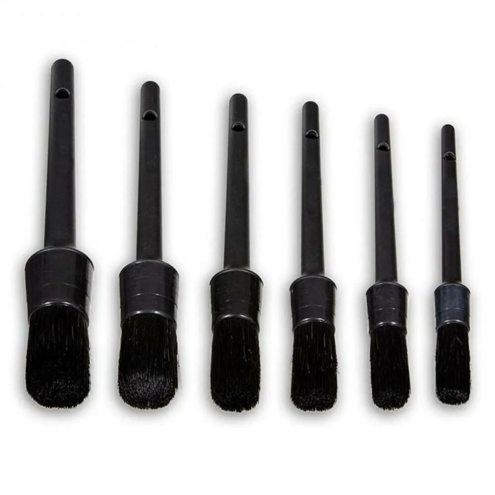 

Detailing Brush Car Clean Brush Interior Boar Hair Bristles Seat Crevices