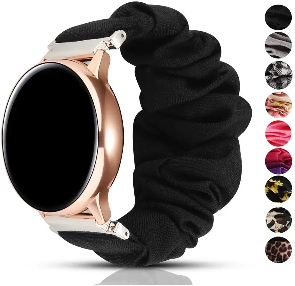 Ремешок резиновый для samsung galaxy Watch 46 мм 42 active 2 huawei watch GT2 браслет gear s3 amazfit bip 22