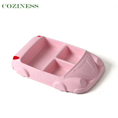 

COZINESS Bamboo Fiber Creative Children Dinner Plate Baby Snacks Fruit Plate Kindergarten Eating Cartoon Car Shaped Tableware