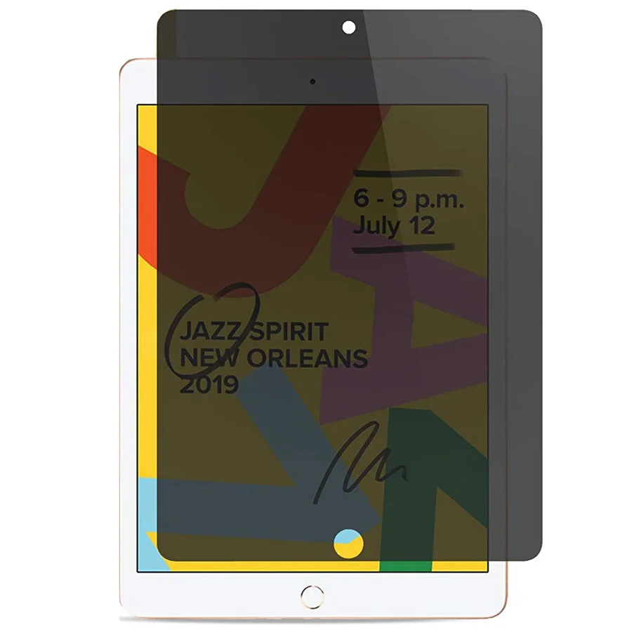 

Tempered glass film with privacy filter, iPad peephole screen saver 1022002, 8th generation iPad / 2019, 7th generation iPad