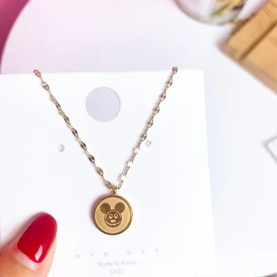 Цепочка Микки Маус Disney вязаная кукла аксессуары для женщин и мужчин ожерелье