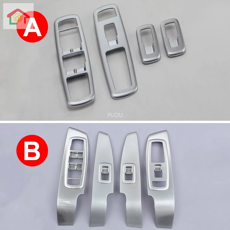 

For Jeep Cherokee 2014 2015 2016 2017 2018 Window Lift Switch Button Cover Trims Door Armrest Panel Frame Interior Accessories