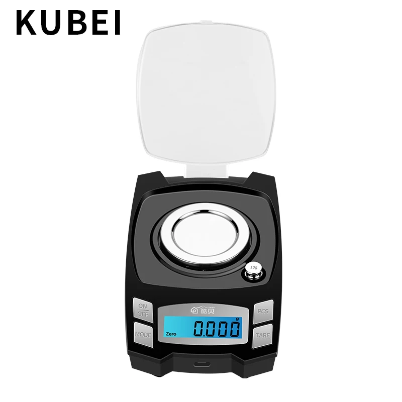 KUBEI точные электронные весы 0,001 г Высокая точность ювелирной шкалы золотые ювелирные изделия Взвешивание инструмент электронные цифровые весы
