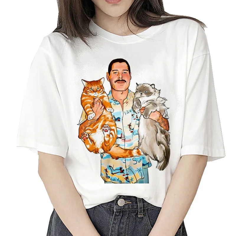 Женская футболка в стиле Харадзюку с принтом ртути | одежда